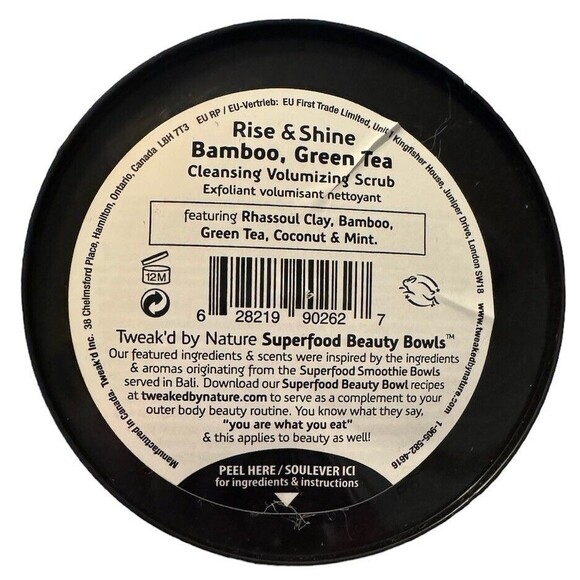 Tweak’d By Nature Bamboo Green Tea Rise & Shine Cleansing Volumizing Scrub 16 oz - Picture 3 of 3